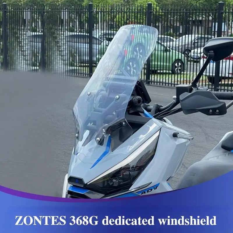 

For ZONTES 368G Shield Wind Deflector Non Destructive Installation 368 G Motorcycle Windshield Modification Height Front Rain