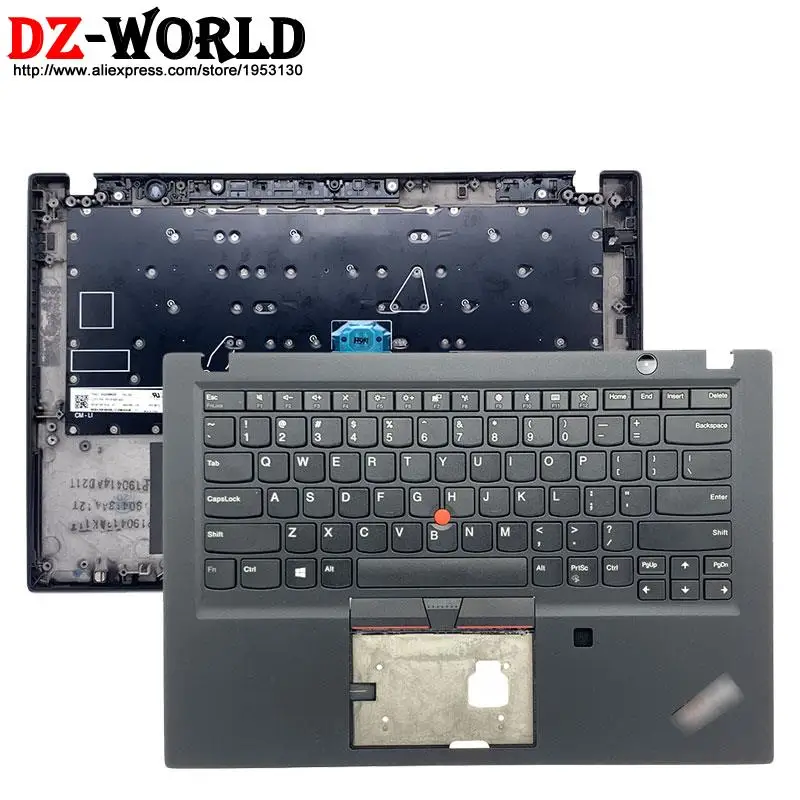 New Original US English Backlit Keyboard With Palmrest Upper Case Shell C Cover for Thinkpad T490S T495S Laptop 02HM280 02HM316