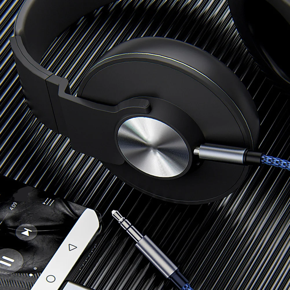 

1pc 3.5Mm Aux Cable For Car Audio Vehicle Mounted Transfer Cable Woven Durable Cord Compatible With Mobile Phone Home