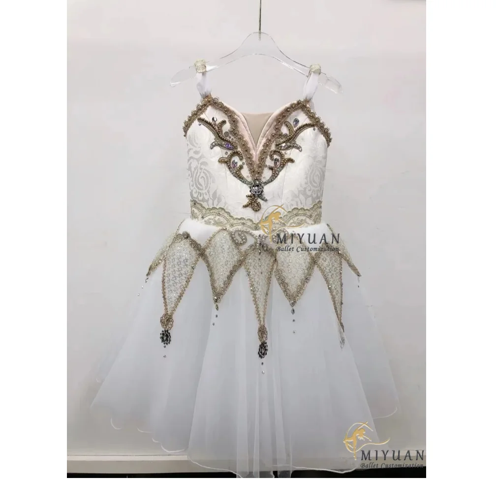 2024 new Professionally tailored children's ballet dress Swan Lake scene variation solo dance competition dress