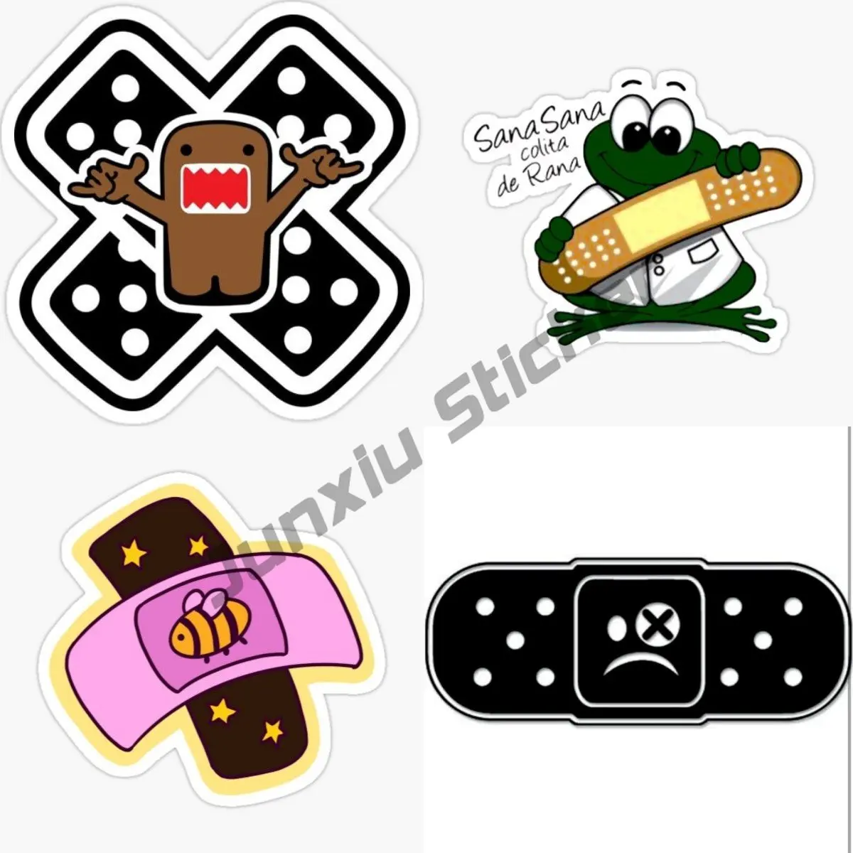 Band Aid Ouch Cool Cars Sticker PVC Scratch-proof Window Trunk Race Car Window Bumper Vinyl Personality Decal