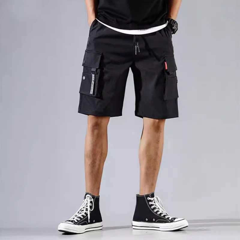 Cargo Shorts Men\'s fashion summer ins casual casual pants students trend port wind pants