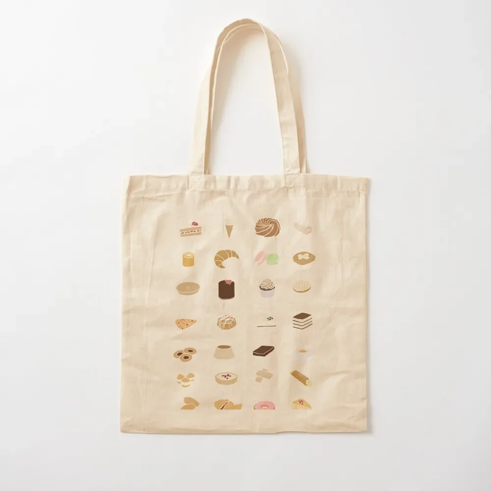 

Tasty Desserts! Tote Bag shopper bag women canvas Handbags women Tote Bag