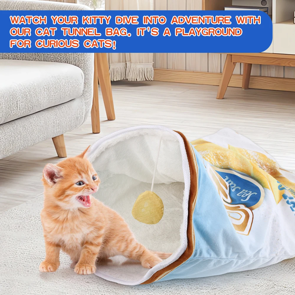 6 Halloween Gourmet Muster Designs Katzen tunnel Spielzeug, Katze Geburtstags geschenk, zusammen klappbare interaktive Katze Drill Bag Haustier Spielzeug – Detail 1