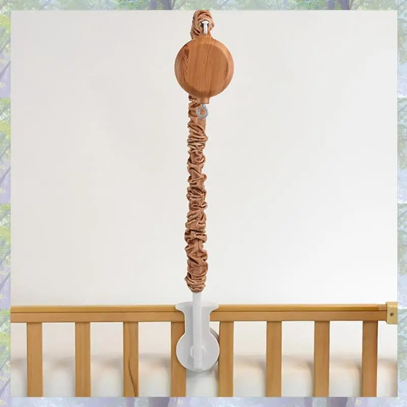 جديد وصول جرس السرير حامل تقليد الخشب الحبوب إطار غطاء من القماش تقليد الخشب الحبوب السرير جرس قلادة الخشب الحبوب صندوق تشغيل الموسيقى