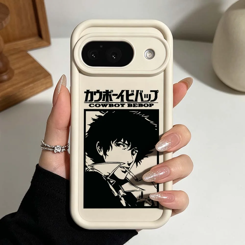 Cowboy Bebop Anime Phone Case For Google Pixel 10 9 8 7 9a 8a 7a Pro XL Eye Ladder Silicone Cover view 4