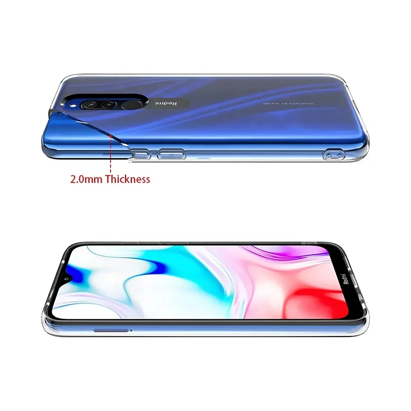 Ultra Thin Silicone Phone Case For Xiaomi Redmi Note 12 11 10 9S 8 Pro 10S 9T 8T Clear Soft Case For Redmi 10A 10C 9A 9C 8 Coque view 2