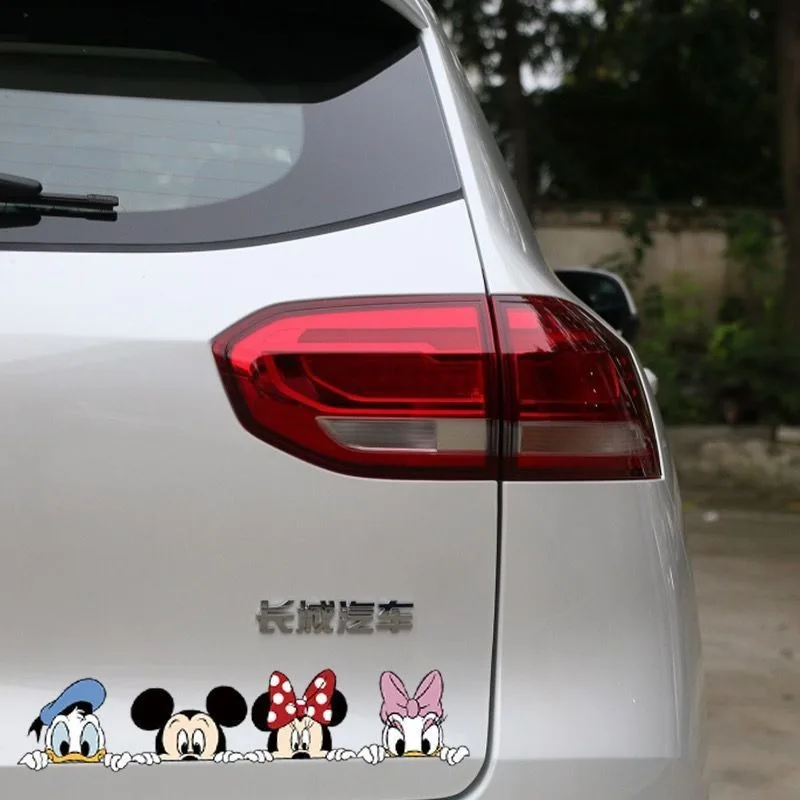Novo mickey minnie bonito adesivo de carro cobrindo arranhões cobrindo desenho animado adesivo de corpo personalizado criativo adesivo à prova d'água