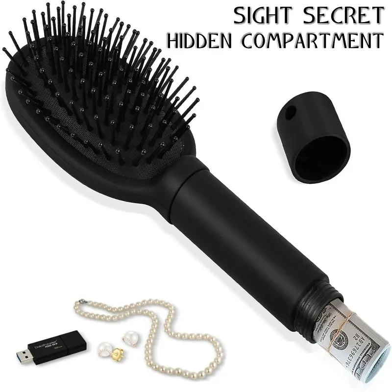 

Creative Sight Secret Hair Comb ⁣⁣⁣⁣Travel Diversion Stash Safe Container Hide Cash Ring Necklace Key Hidden Storage Compartment