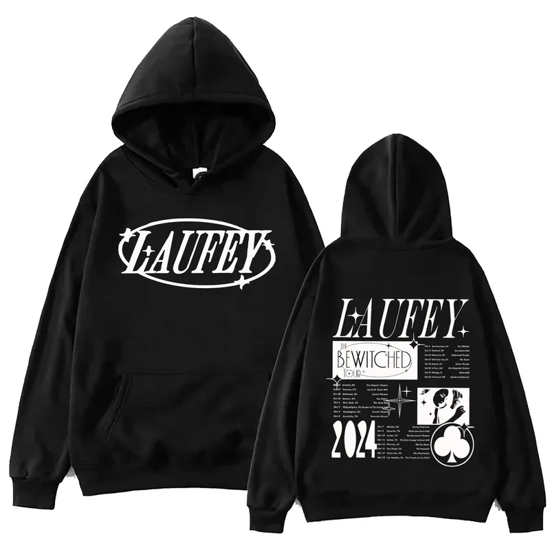 

2024 Laufey tour hoodie Harajuku hip hop hooded pullover Man Woman sweatshirt autumn winter long sleeves casual loose streetwear