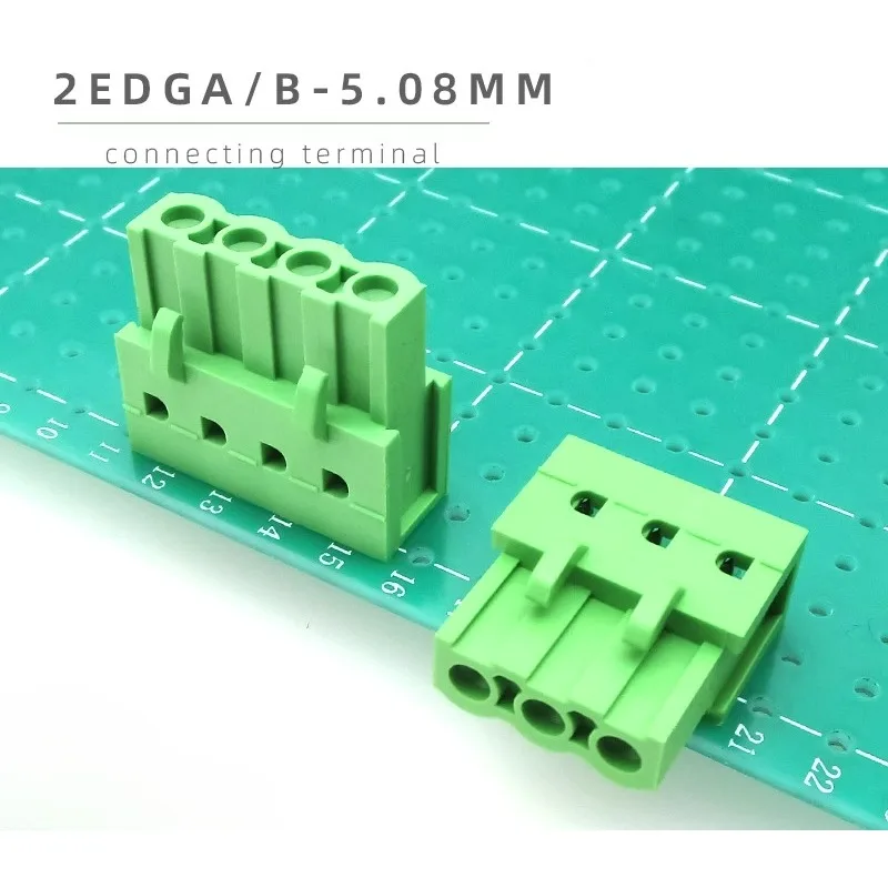 10Pcs JM2EDGA/B-5.08mm 2p-24pin Board-to-Board Connector Plug-in PCB Terminal Block Straight Pin Solder Board Double Row