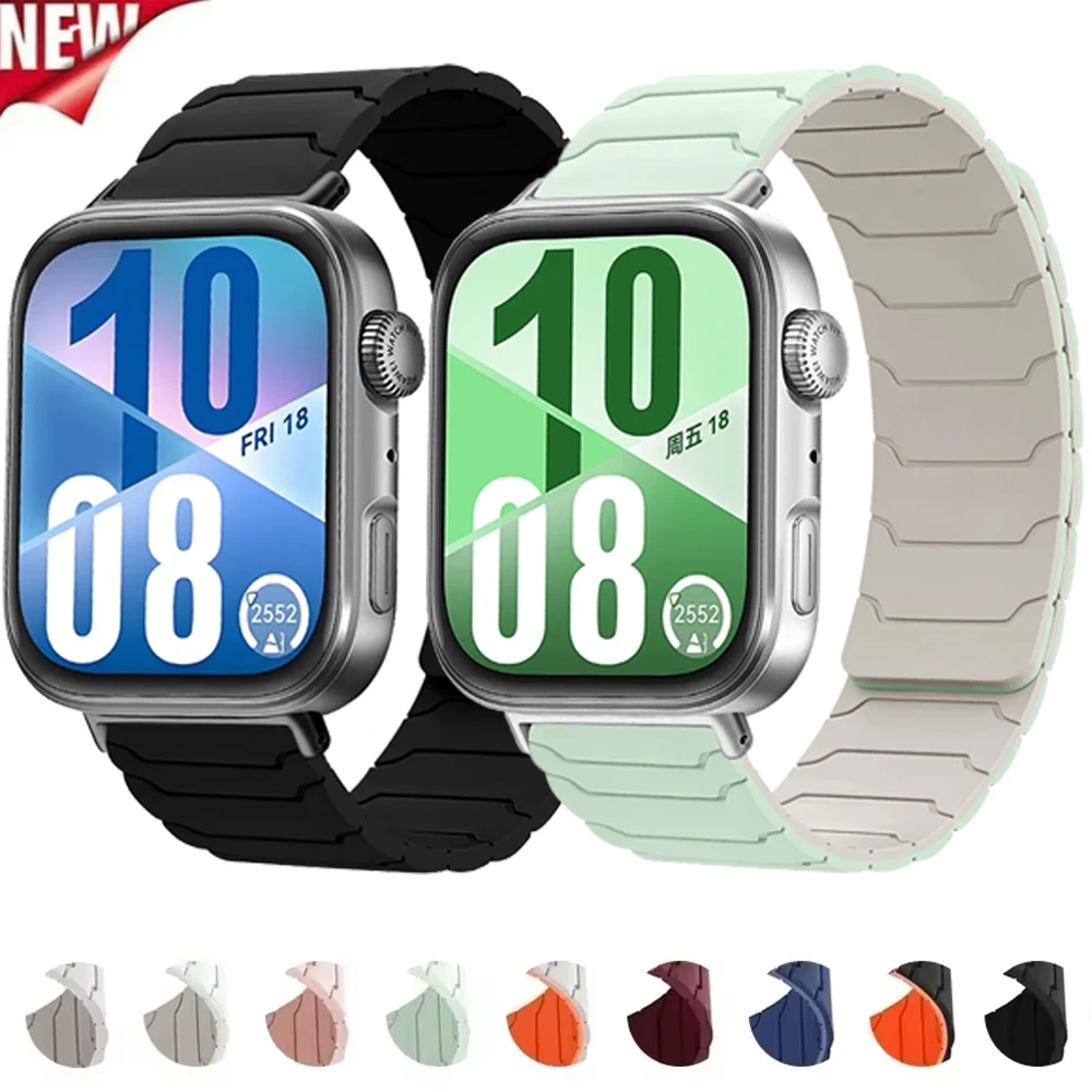 

Silicone Strap for Huawei Watch Fit 4 Pro Original Comfortable replaceable wristband for Huawei Watch Fit 4/3 Magnetic Bracelet