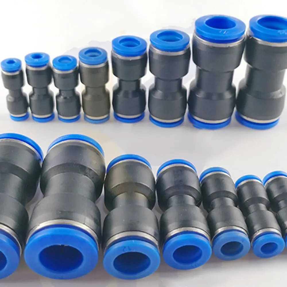Pneumatic Pneumatic Equipment Connector PU4-16mm Direct Plug-in Endotracheal Hose Connector Pipe Fitting Air Fitting Pipe Joint