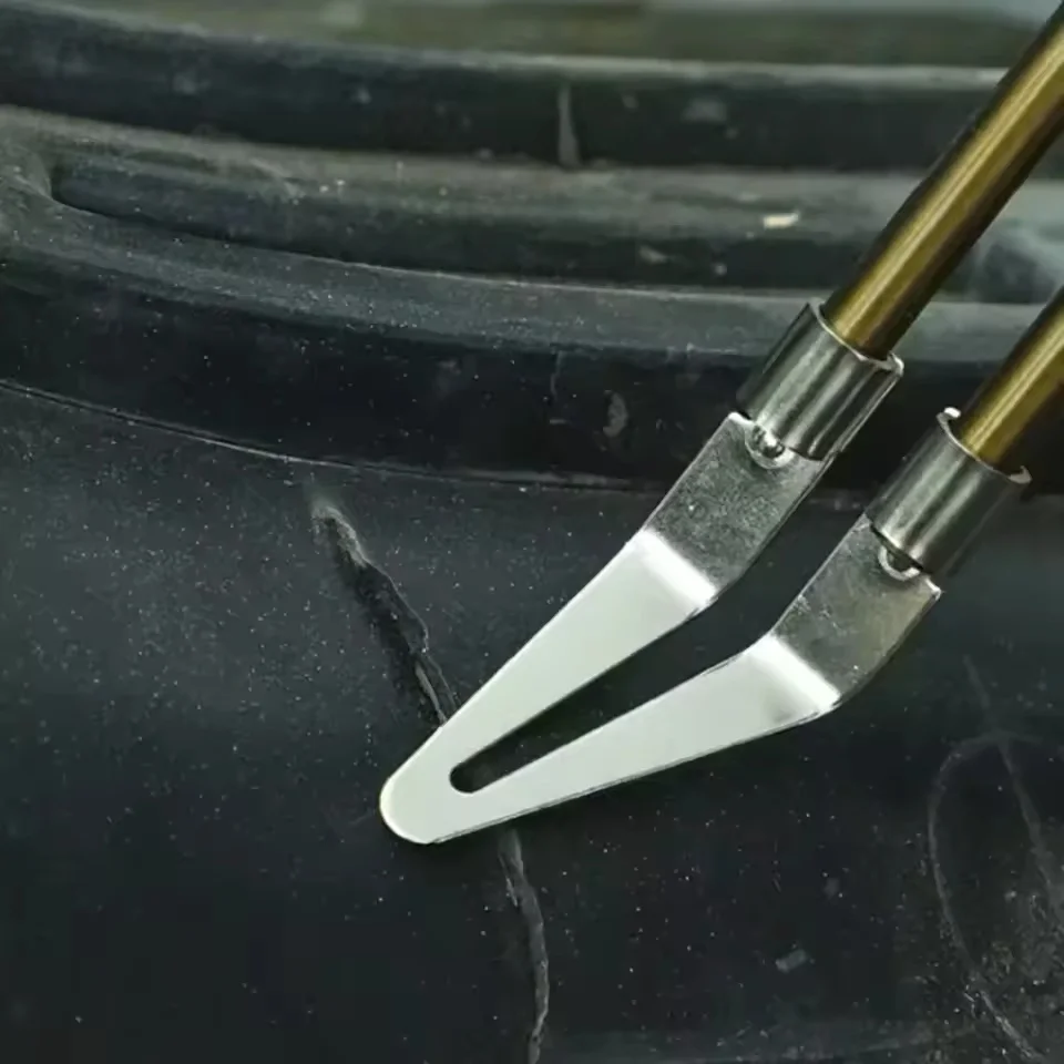 3 Stück Metall-Glattkopf für Kunststoff-Schweißwerkzeug, 45-Grad-Winkeldesign, Zubehör für die Reparatur von Autostoßstangen, einfach zu installieren – Detail 5