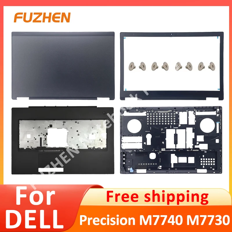 

Laptop Case For DELL Precision 7730 7740 M7730 M7740 Replacement Laptop LCD Back Top Cover Palmrest Bottom Case 06NGVC 09684V