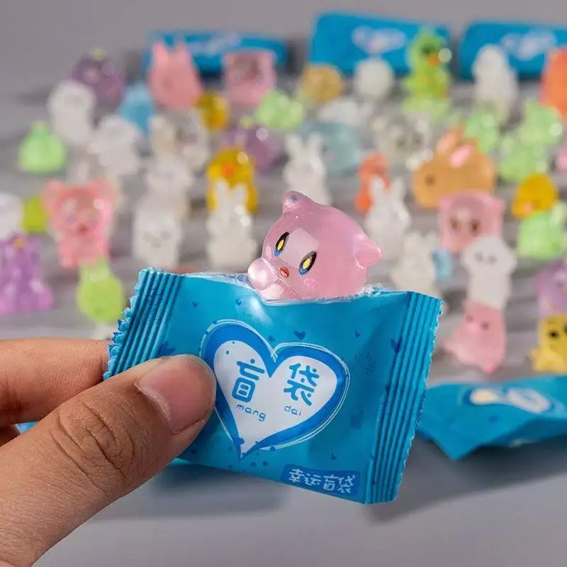 10-30-50 Stück Mini-Tier-Überraschungs-Blindbags Niedliche Leuchtende Tiere in Verschiedenen Farben Blind-Box-Spielzeug für Kinder Geburtstagsgeschenk – Detail 3