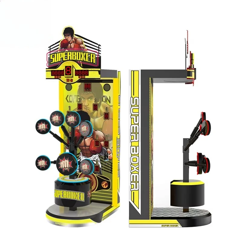 Indoor Amusement Gaming Center Coin Operated Game Electronic Music Sport Punching Arcade Punch Boxing Machine