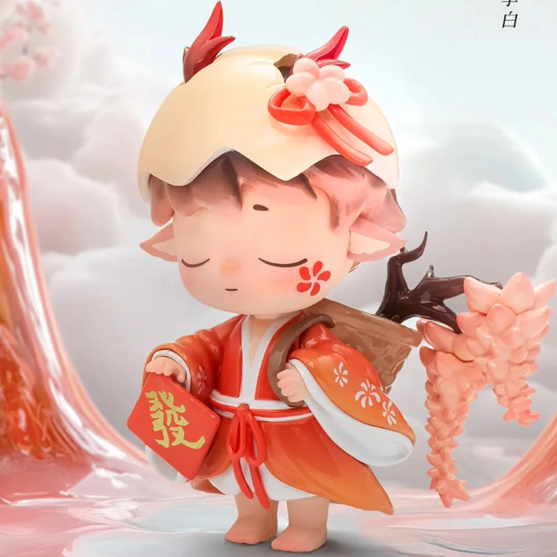 

12cm Genuine Stock Mimi Fenghualu Series Chinese Style Figurines Cute Desktop Ornaments Dolls Girls Birthday Gifts Collections