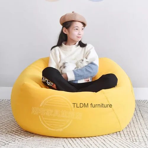 모던 푸프 살롱 라운지, 북유럽 부드럽고 편안한 리클라이닝 소파, 1 인용 편안한 소파, 편안한 침실 베이스, Y 마르코스 드 카마 변압기 소파 