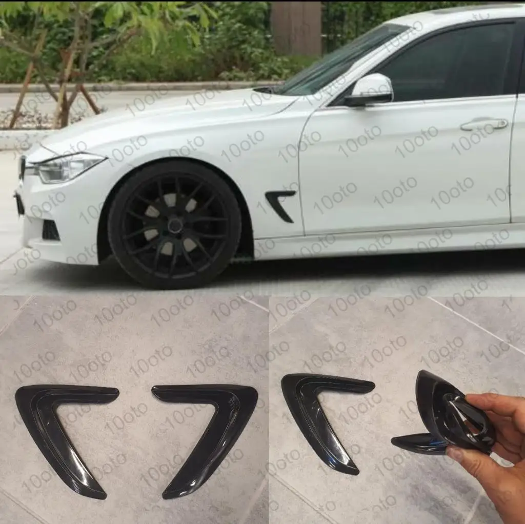 Universal Fender Venti SUPER FLEXIBLE Bright Black BMW Type SOFT PLASTIC VENTILE SPORTS LOOK-10oto