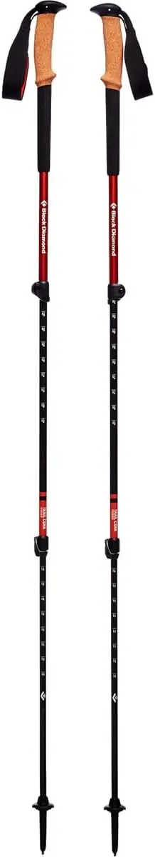 

Lightweight Collapsible Aluminum Hiking Poles with Cork Grips and Adjustable Shafts for All-Season Outdoor Adventures