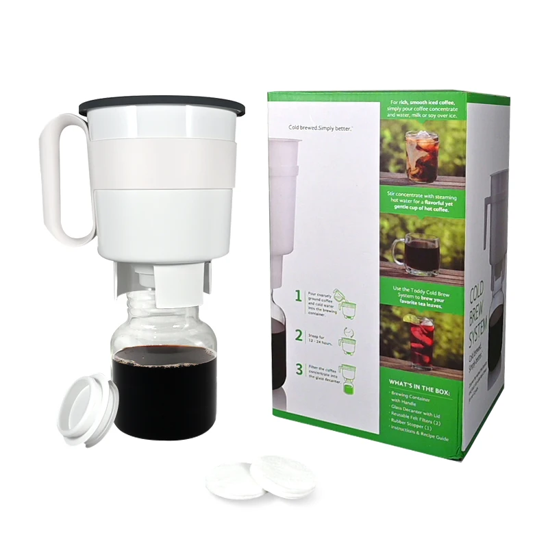 

Новая кофеварка для холодного заваривания, портативное ведро для холодного заваривания, большая емкость, капельный фильтр для кофе, горшок для чая, кофе, чайник для холодного заваривания