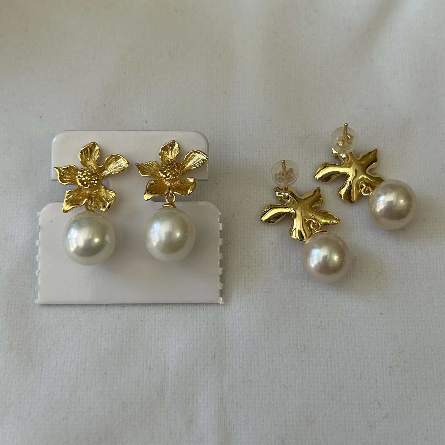 925 silver PEARL EARRING,100% nature freshwater pearl earring ,10-11 mm biggest AA keshi baroque pearl,high luster quality