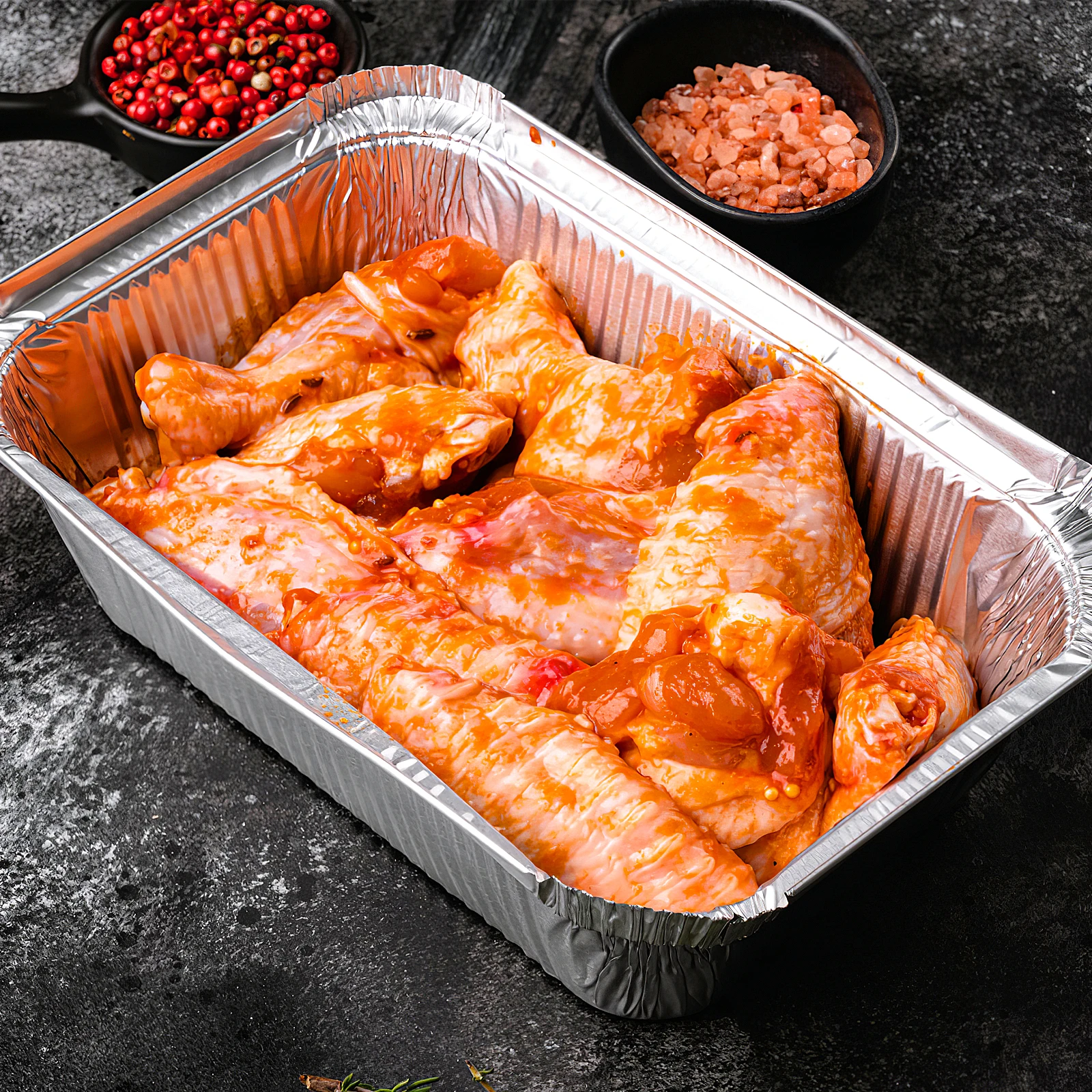 

20 pcs Aluminum Baking Trays Grill Plates Cooking Tins Foil Pans Large Capacity Disposable Oven Roasting BBQ Thick Sturdy