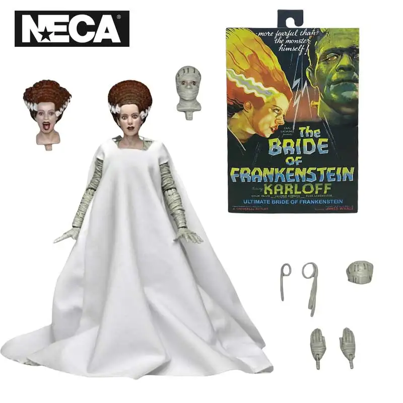 NECA 04820 Toys Universal Monsters Action Figure Ultimate Bride of Frankenstein (Color) 18 cm Original Doll Model Collection