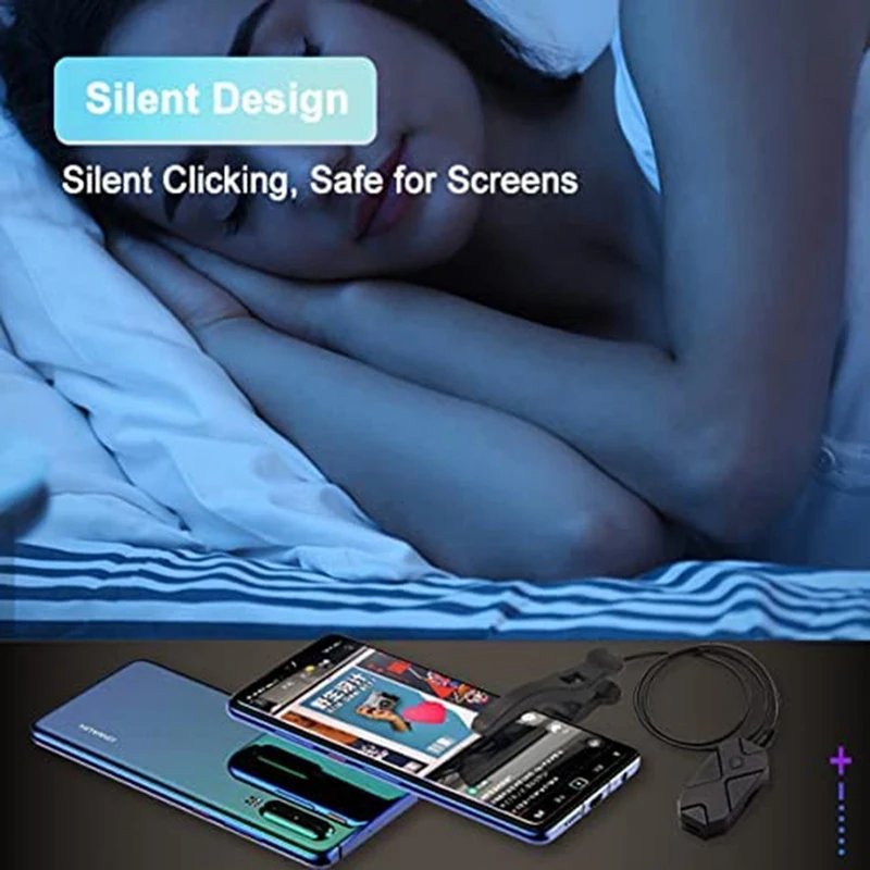 Imagem -02 - Clicker da Tela do Telefone Móvel Dispositivo de Conexão Analógico Dedo Automático Físico Inteligente Mute Touch Screen Varejo Varejo