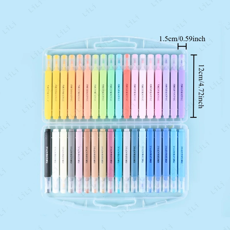 Set Pena Spidol Akrilik Gambar Anak-anak DIY Grafiti Pena Cat Air Hadiah Liburan Alat Tulis Siswa