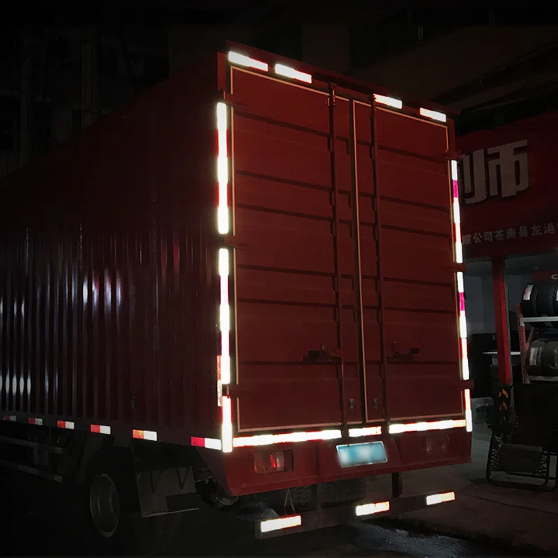 Safurance Fahrrad-LKW-Anhänger, Auto, reflektierender Reflektor aus Kunststoff, reflektierender Reflektor aus Kunststoff, Nachtsicherheitswarnungsaufkleberband