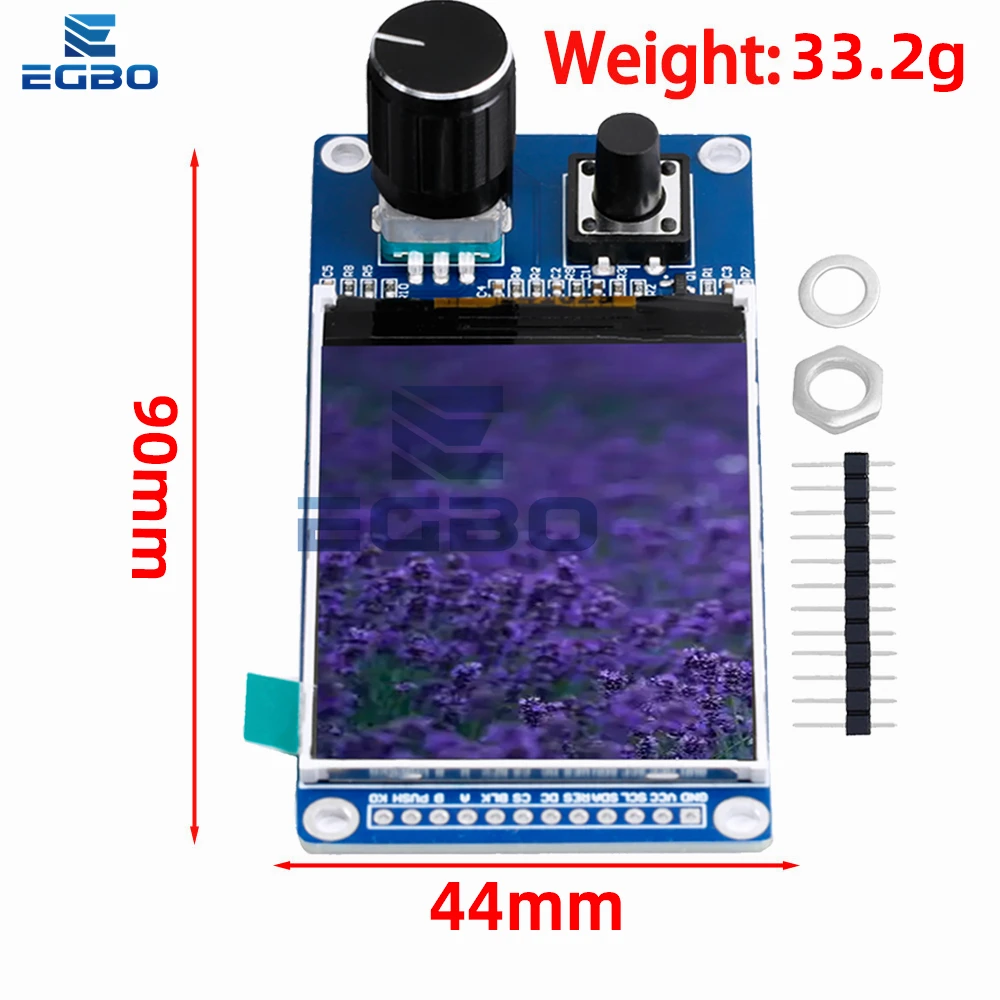 1.8-inch 2.4-inch TFT display screen with EC11 rotary encoder combination module SPI interface LCD display screen for arduino