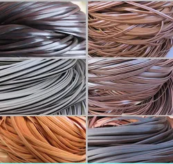 Composant de table et de chaise d'extérieur en matière première de tissage de rotin synthétique, Pe Rattane, imitation plastique, accessoires de meubles