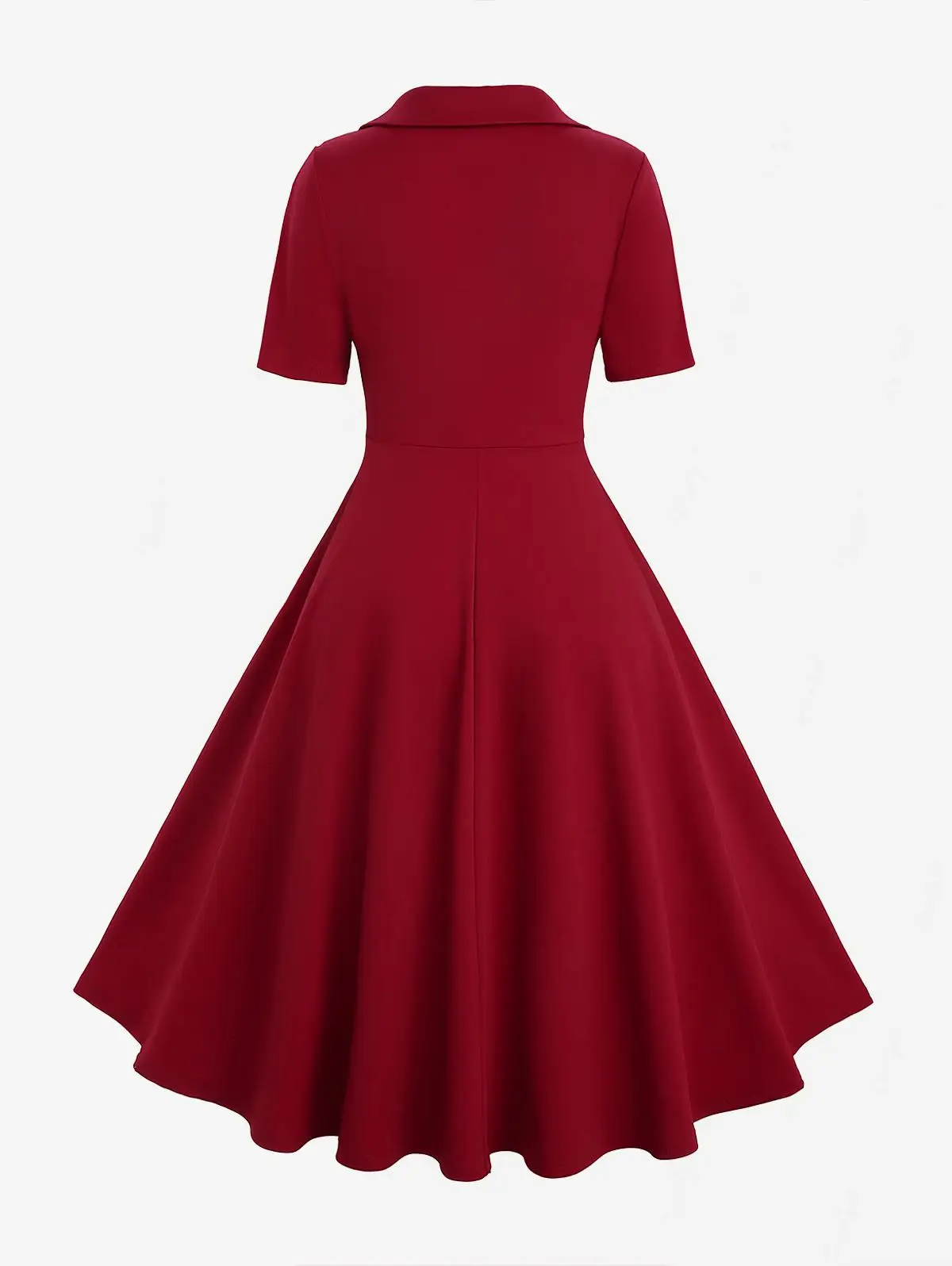 ROSEGAL Plus Size Donna Anni '50 Abiti vintage retrò Polka Dot Bottoni finti Fibbia a cuore Increspato Abito da cocktail rockabilly