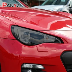 For Subaru BRZ 2013-On Car Headlights Protective Film Headlamps Restoration Transparent Smoke Blackened TPU Sticker Accessories