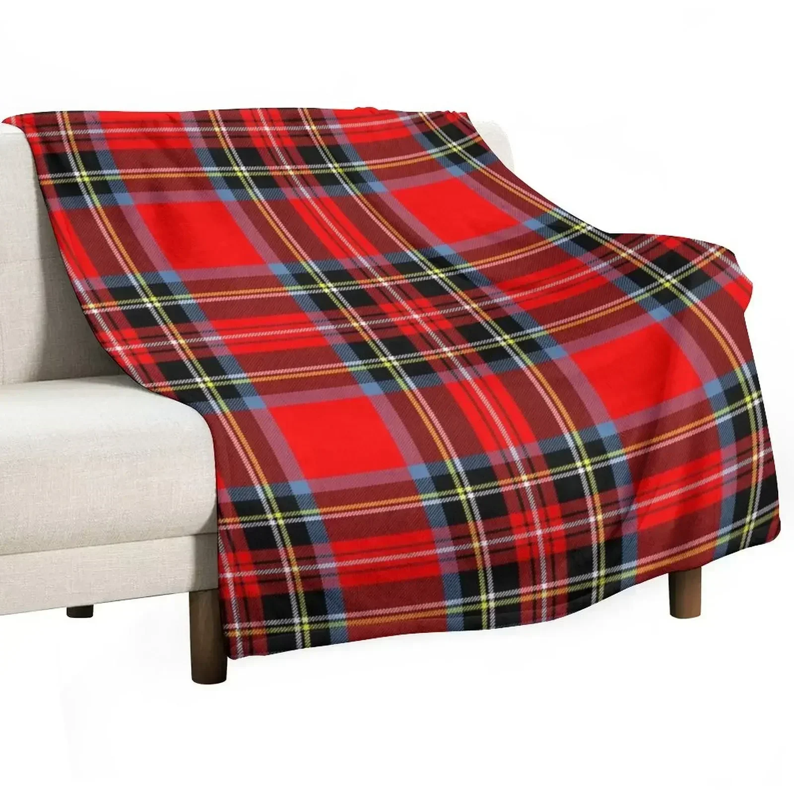 

Stewart Royal Modern Tartan - Thistle Throw Blanket Bed Hair Bed linens Soft Beds Blankets