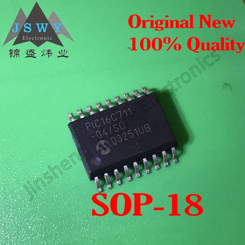 

(1/10 Piece) PIC16C711-04/SO SOP-18 PIC16C711/8-bit CMOS Microcontroller Chip/New Original Stock Electronics