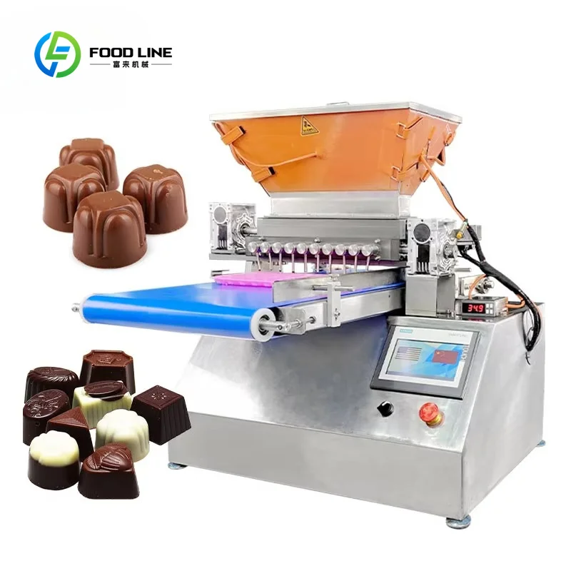 Customized Lollipop Bonbon Candy Jelly Sweet Deposit Dark Chocolate Gummy Make Machine Small Scale
