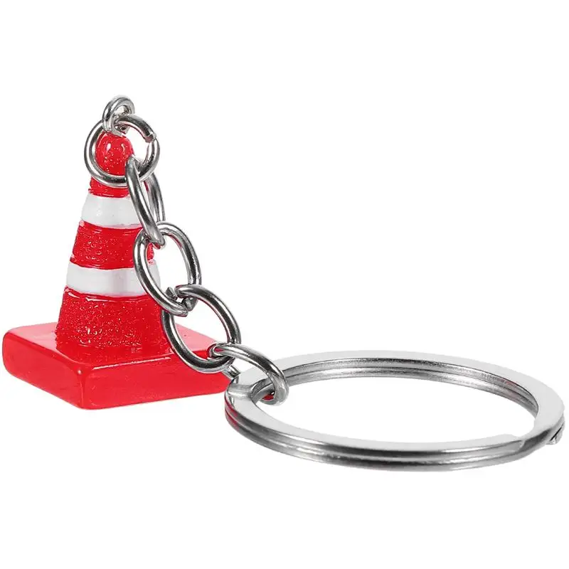 Key Chain Small Traffic Cone Keyring Backpack Key Chain Purse Hanging Decoration Cute Keychain