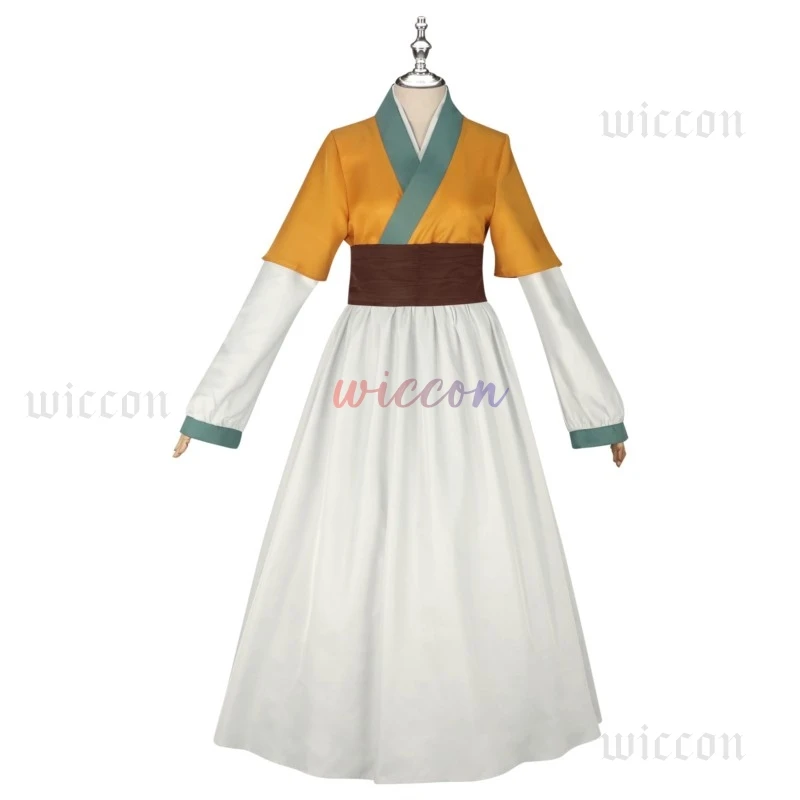 Diários de boticário Shisui Cosplay Amarelo Hanfu Roupa de festa de Halloween para meninas