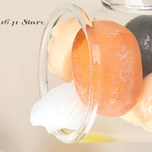 Mini tarro de cristal para dulces de borosilicato, accesorios para casa de muñecas, juego de comida, 1 Uds.