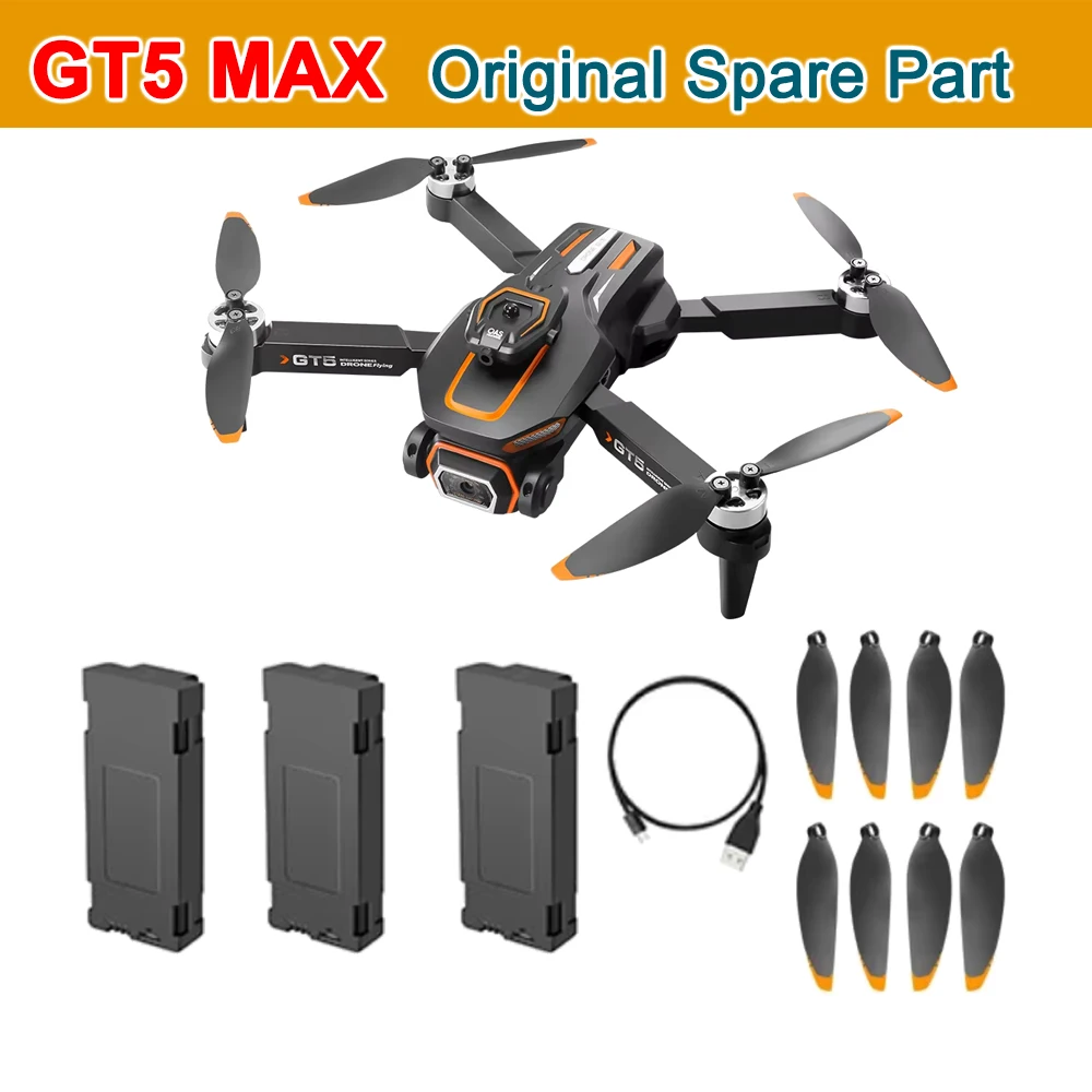 

GT5 Drone RC Quadcopter Spare Part Propeller Props Blade / USB Charger Cable / 3.7V 1800mAh Battery Part Accessory