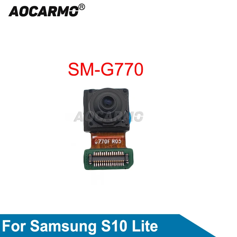 

Aocarmo для Samsung Galaxy S10 Lite G770, передняя камера, задняя основная камера, широкий макрокамер, гибкий кабель