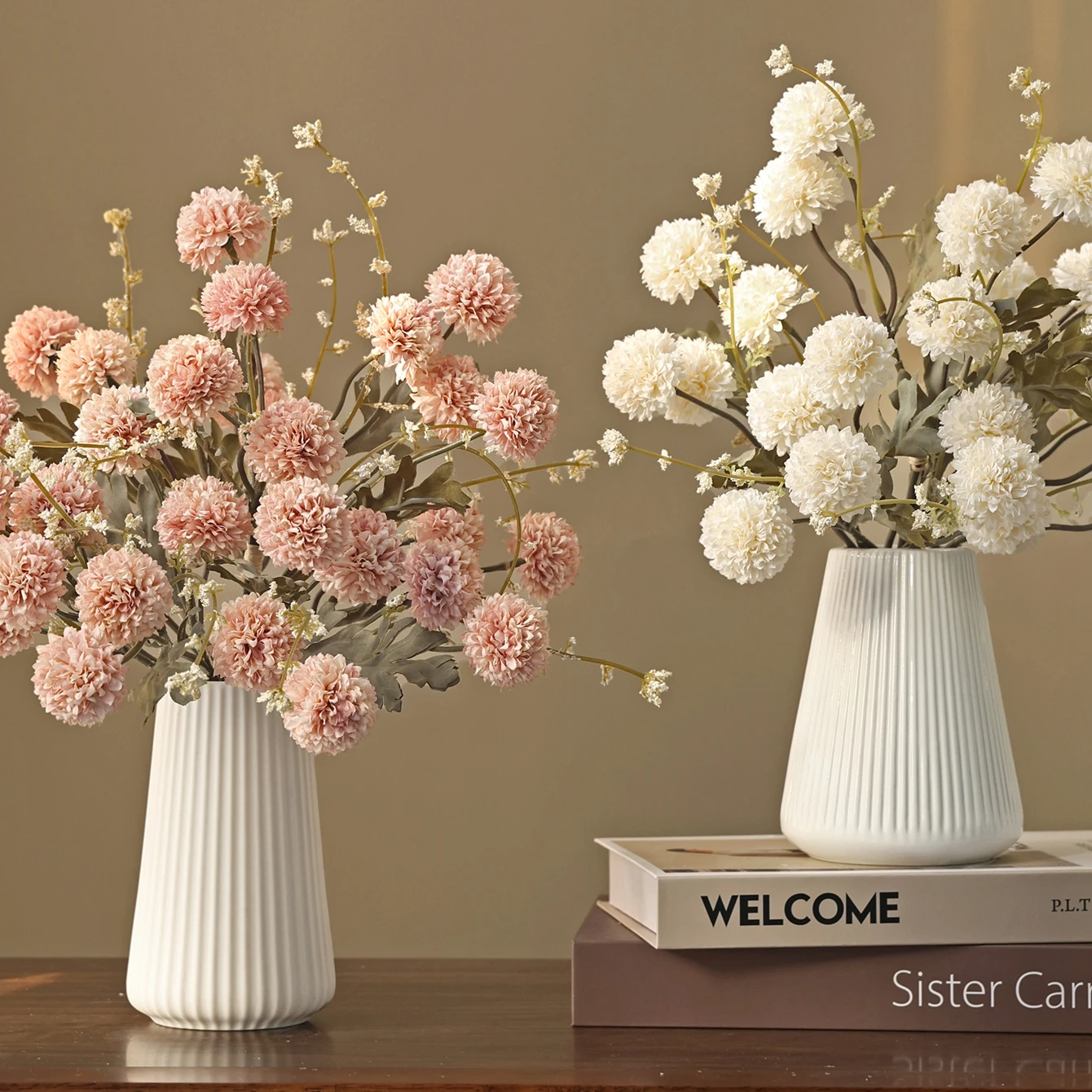 Seiden-Kunstblumen Chrysanthemen Valentinstag Hochzeit Heim Zimmer Tisch Garten Deko Kranz Brautstrauß Ornament DIY Geschenkbox