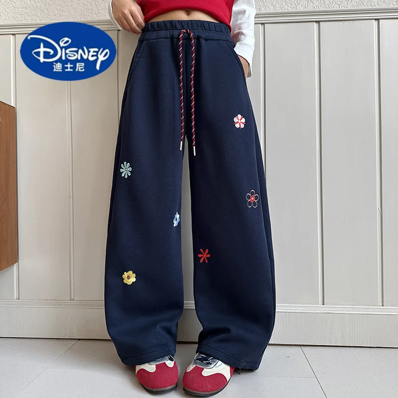 بنطال رياضي ديزني للبنات على شكل سيف مزين بالزهور 2025 |   ركض رياضي، أزياء ربيع الخريف