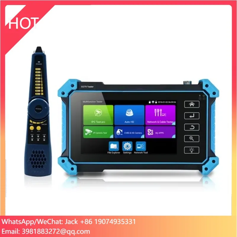 

IP Camera Tester With Cable Tracer 5100C 8MP AHD CVI TVI CVBS 4K HD Display Video 5.4 Inch LPS Touch Screen