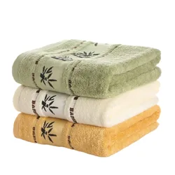 Big Size 70x140cm Bath Towel with Jacquard Leaf Pattern Soft and Fluffy Bathroom Absorbent Bamboo Fiber Shower Towel Cover 타월