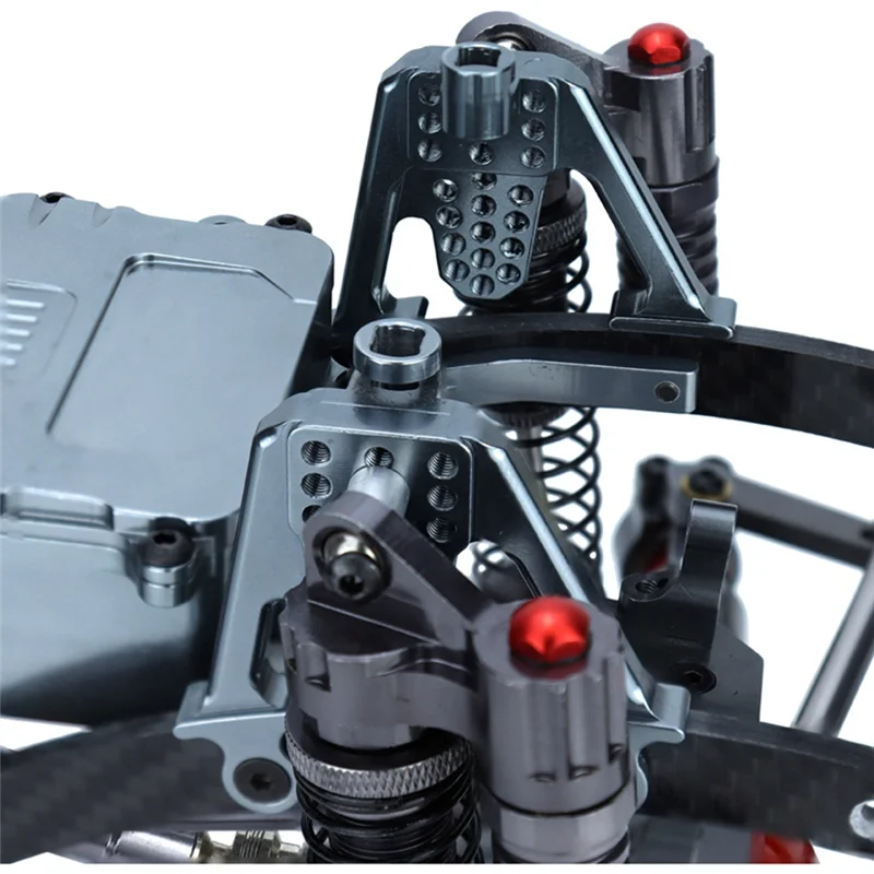 Durable-4PC Hinterer Stoßdämpfer Und Vorderer Stoßdämpfer Für SCX10 RC Klettern Auto Stoßdämpfer Für 1/10 SCX10 RC Auto Teile Bl