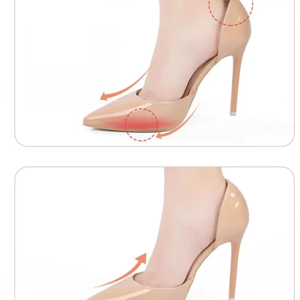 サイズ調整ソフト前足パッド快適な吸汗性ハーフインソール耐摩耗性靴のサイズを減らす女性靴インソール女性